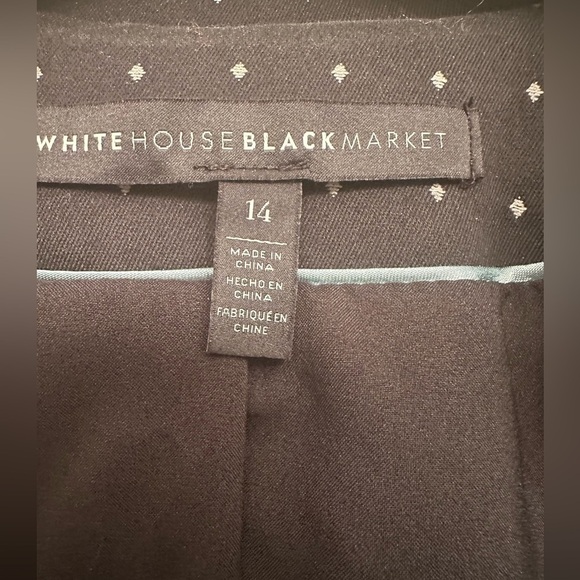 White House black market jacket with diamond pattern - Picture 5 of 11